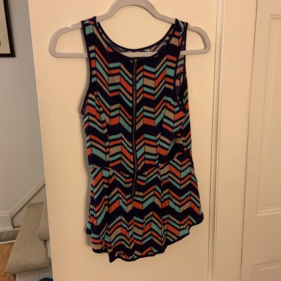 Colorful peplum top - Picture 3 of 3